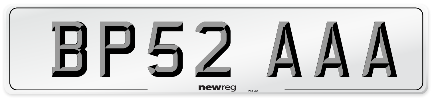 BP52 AAA Number Plate from New Reg